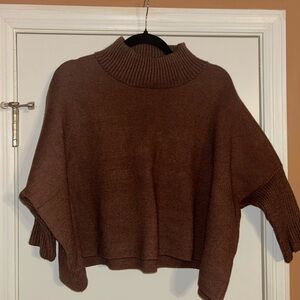 Cozy Brown Turtleneck Sweater NWT Women’s L
